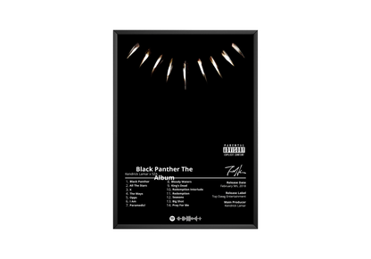 Kendrick Lamar - "Black Panther" Album Poster | Hype Posters