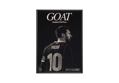 Lionel Messi 'GOAT' Poster | Hype Posters
