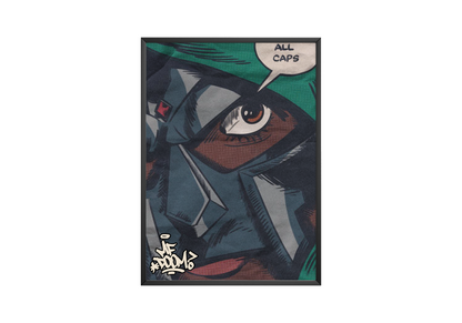 MF Doom 'All Caps' Poster | Hype Posters