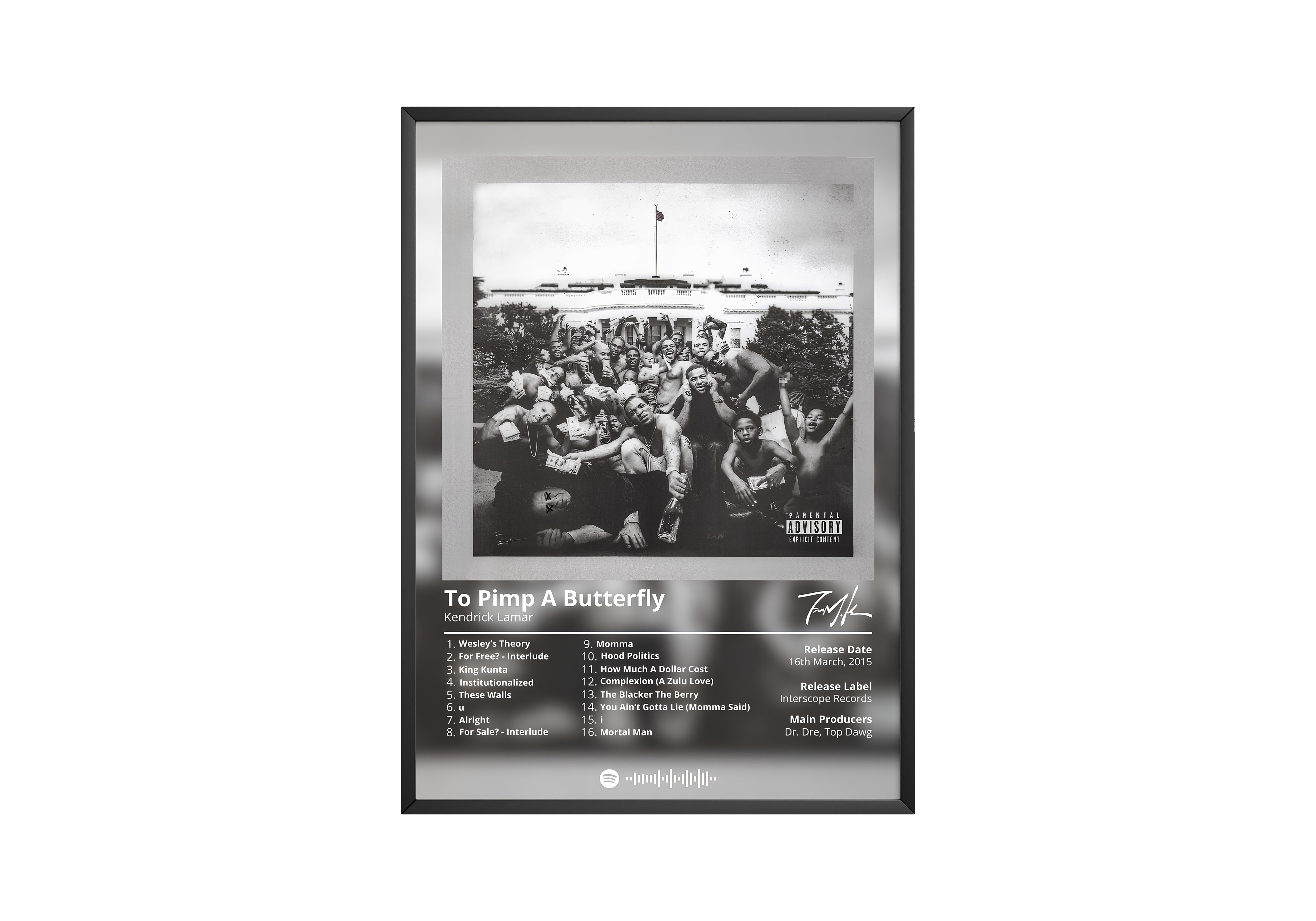 Kendrick Lamar - "To Pimp A Butterfly" Album Poster | Hype Posters