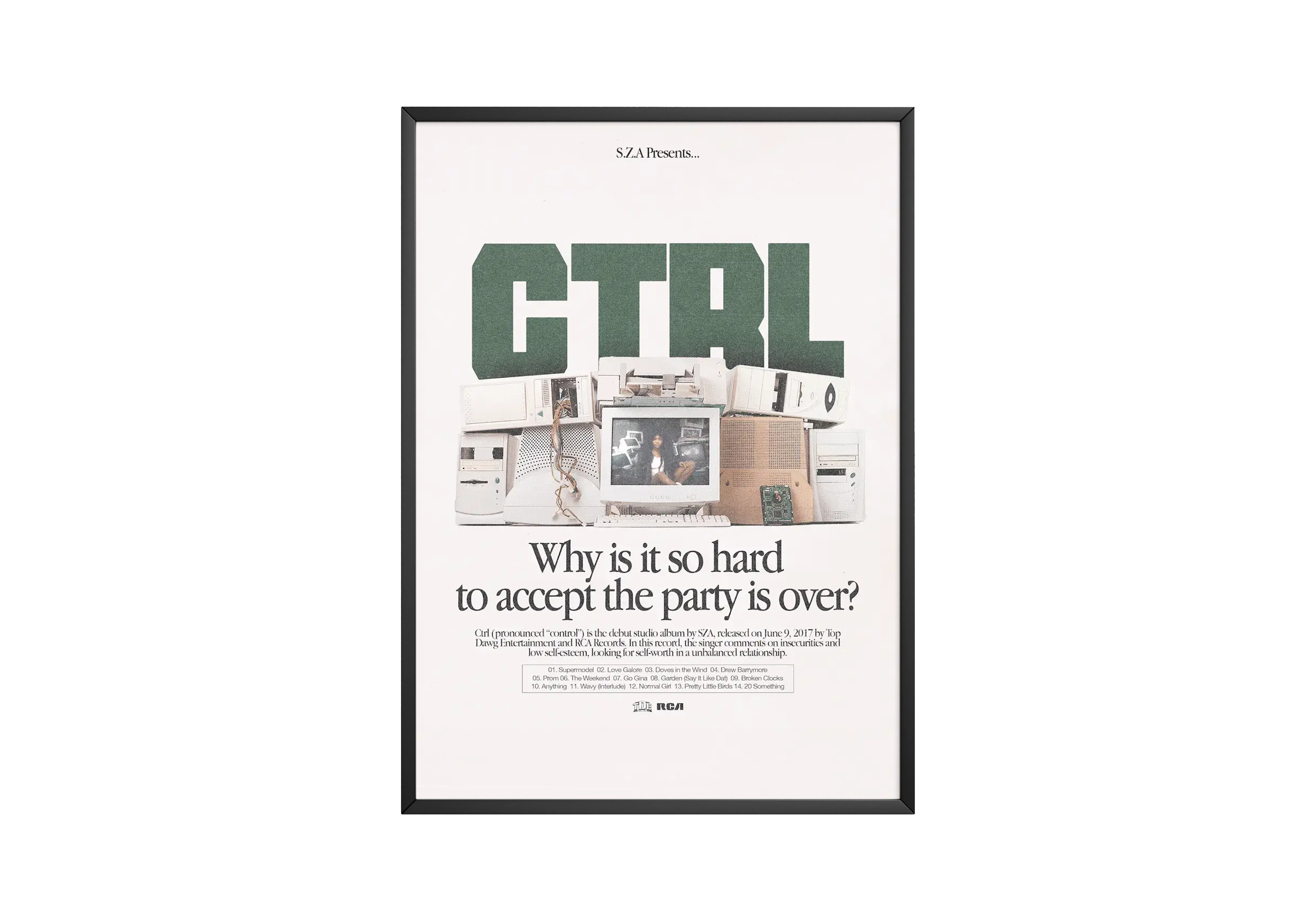SZA 'CTRL' Poster | Hype Posters