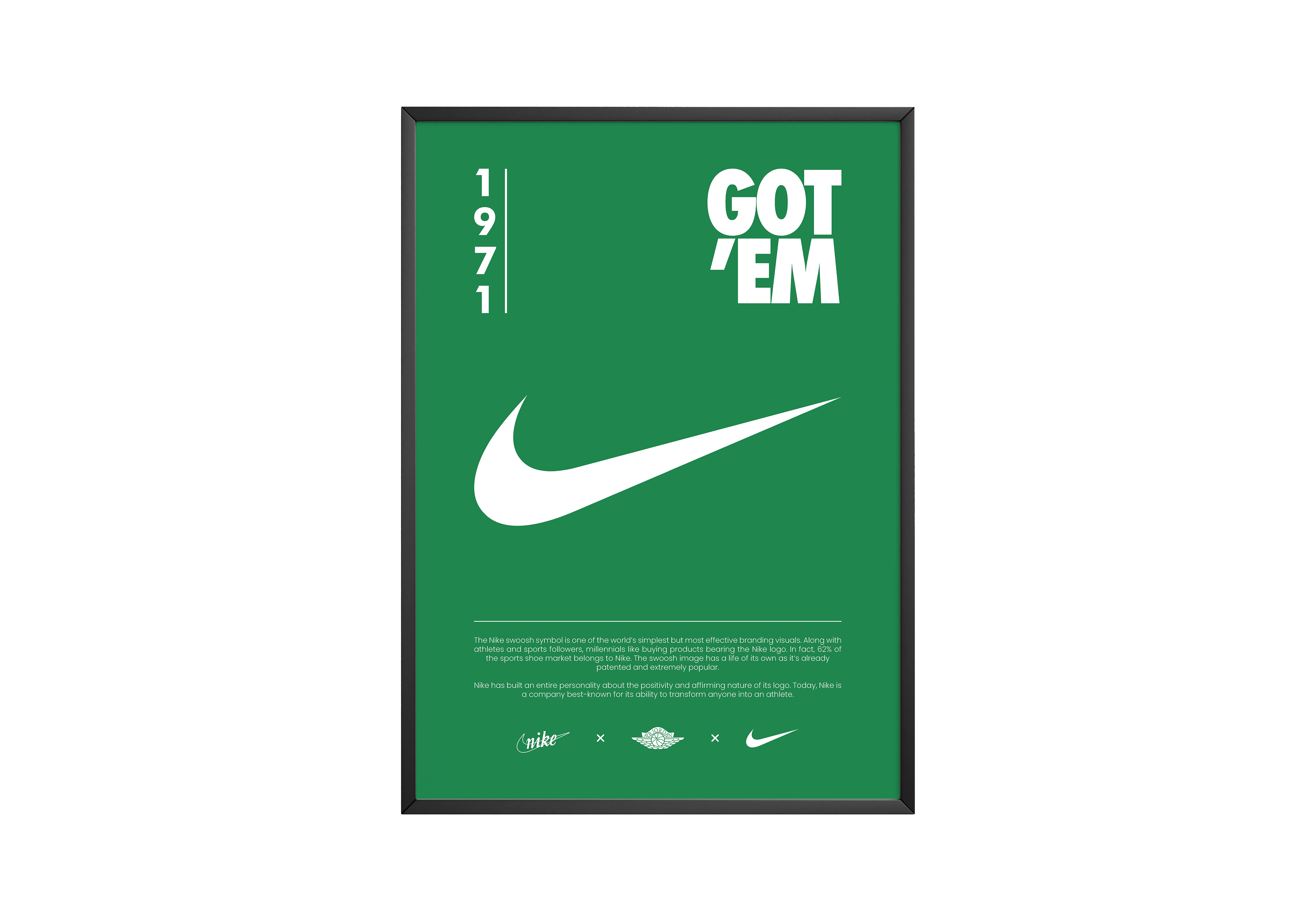 Nike Origins Green Poster | Hype Posters