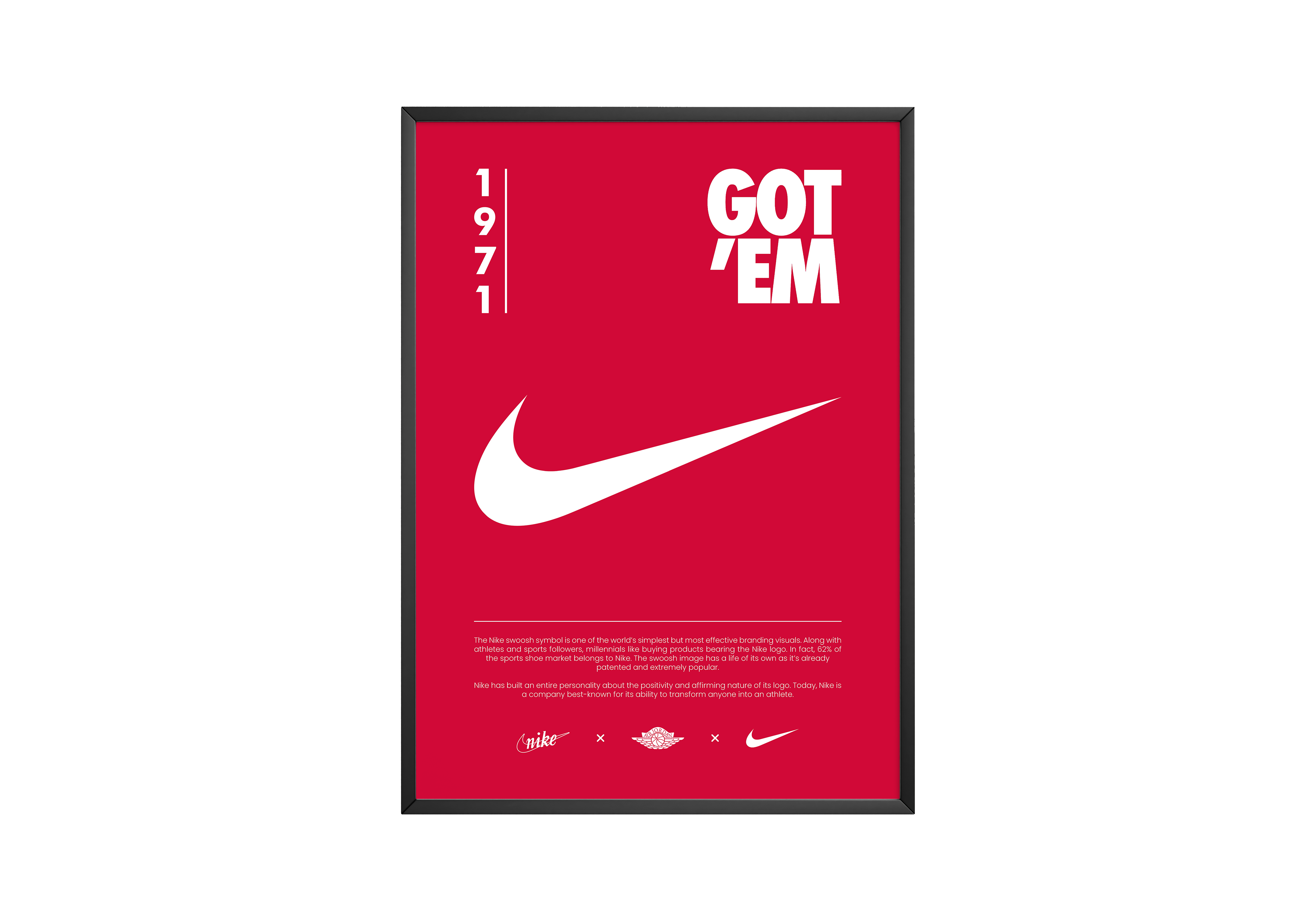Nike Origins Red Poster | Hype Posters