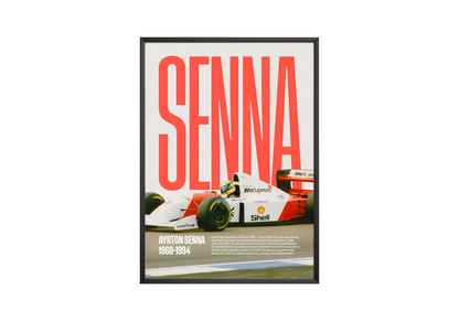 Ayrton Senna Vintage Poster | Hype Posters