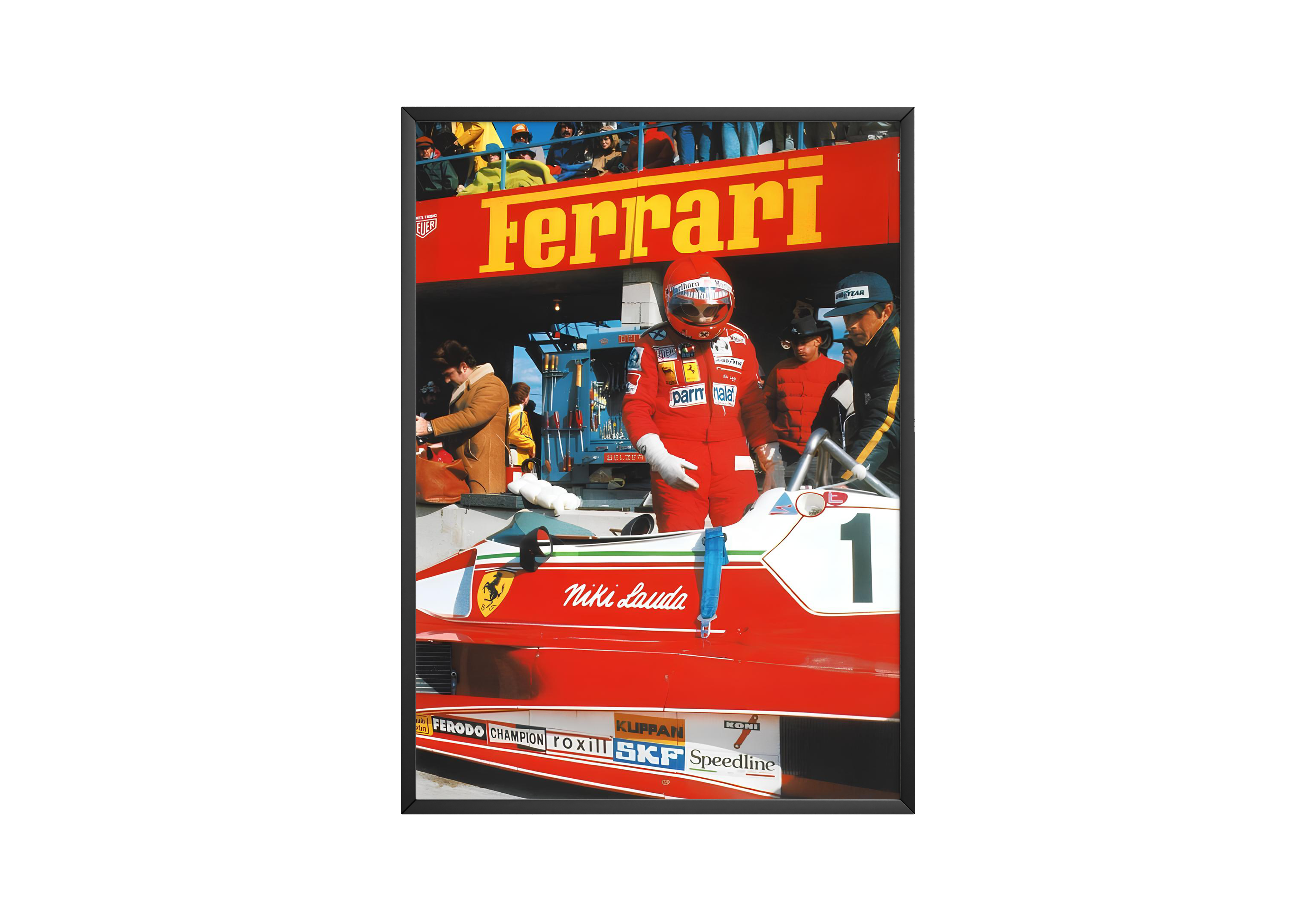 Ferrari Lauda F1 Vintage Poster | Hype Posters