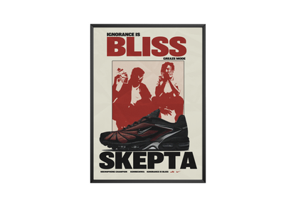 Skepta - Ignorance Is Bliss Sneaker Poster | Hype Posters