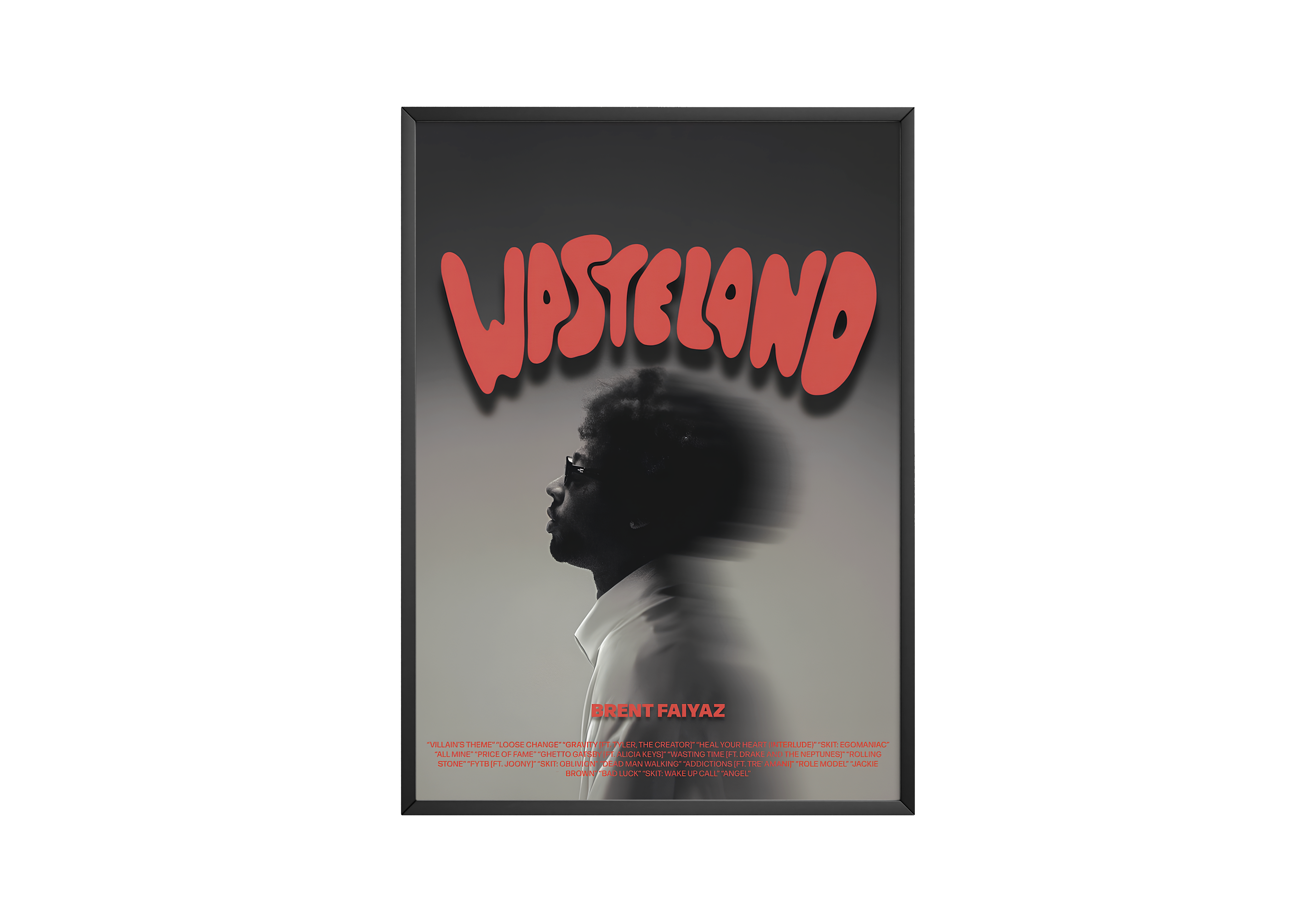 Brent Faiyaz 'Wasteland' Focus Poster | Hype Posters