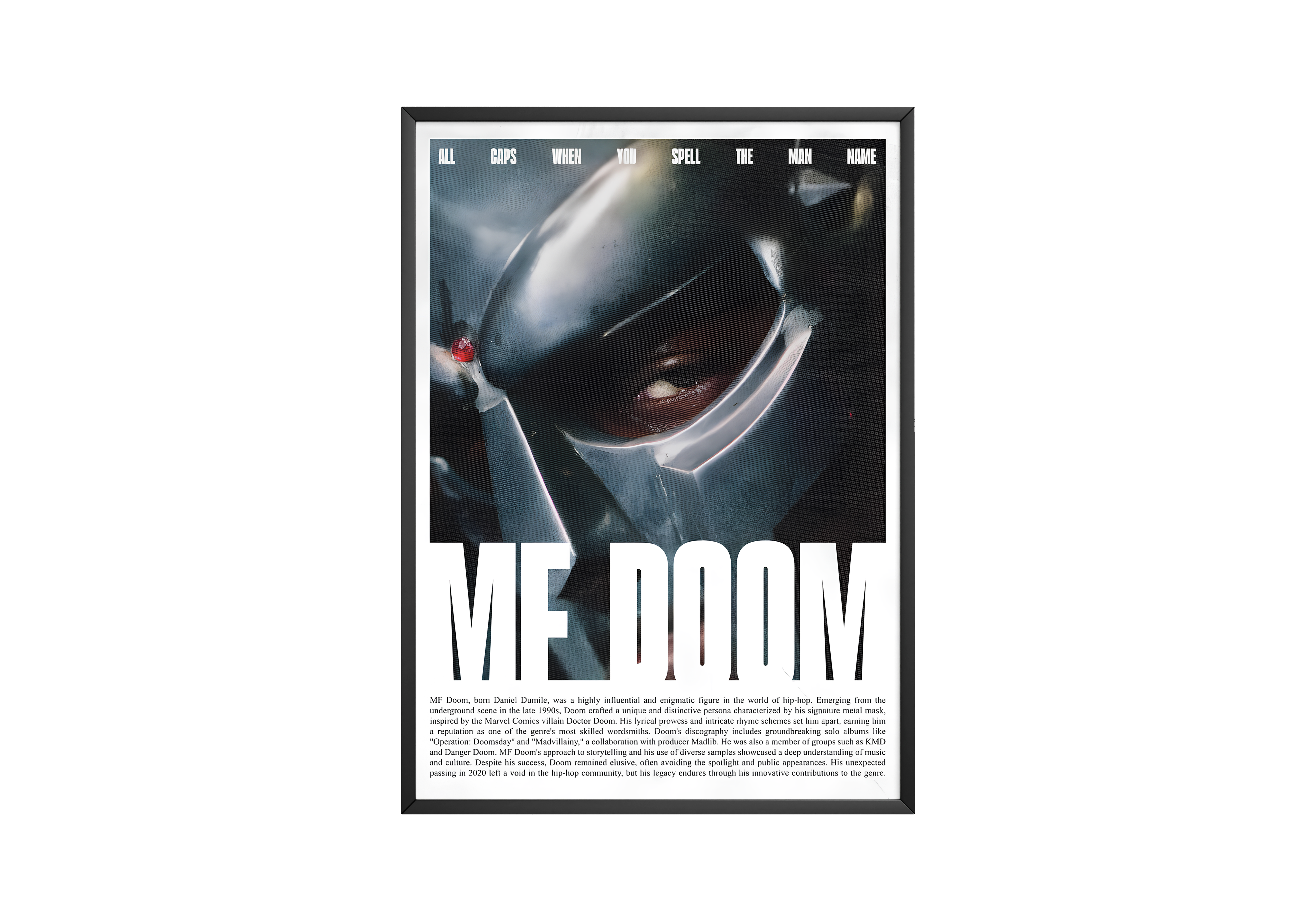 MF Doom 'Chronicle' Poster | Hype Posters
