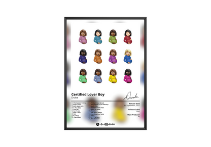 Drake 'Certified Lover Boy' Album Poster | Hype Posters