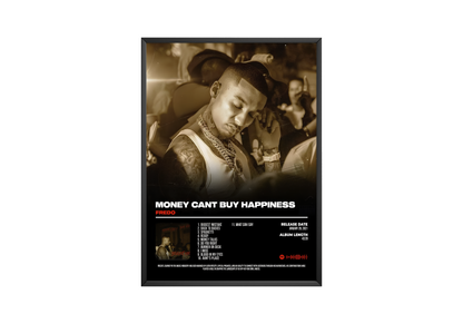 Fredo - "Money Can't Buy Happiness" Album Poster | Hype Posters