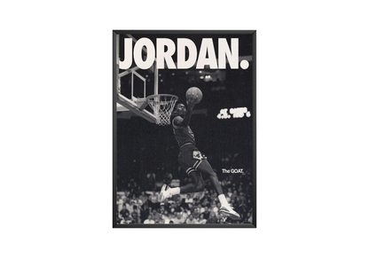 Michael Jordan 'The Goat' Poster | Hype Posters