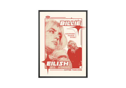 Billie Eilish 'Happier Than Ever' Poster | Hype Posters
