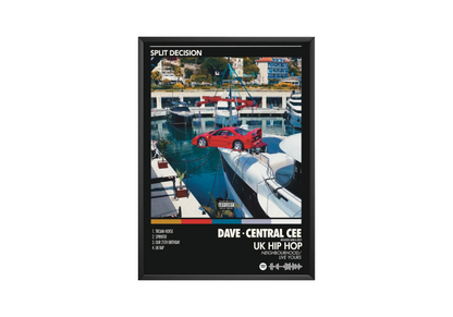 Central Cee 'Split Decision' Album Poster | Hype Posters