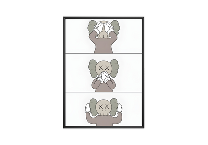 Kaws - See Speak Hear No Evil Poster | Hype Posters