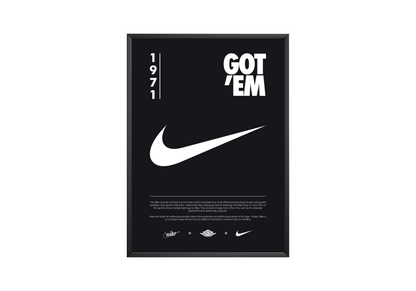 Nike Origins Black Poster | Hype Posters