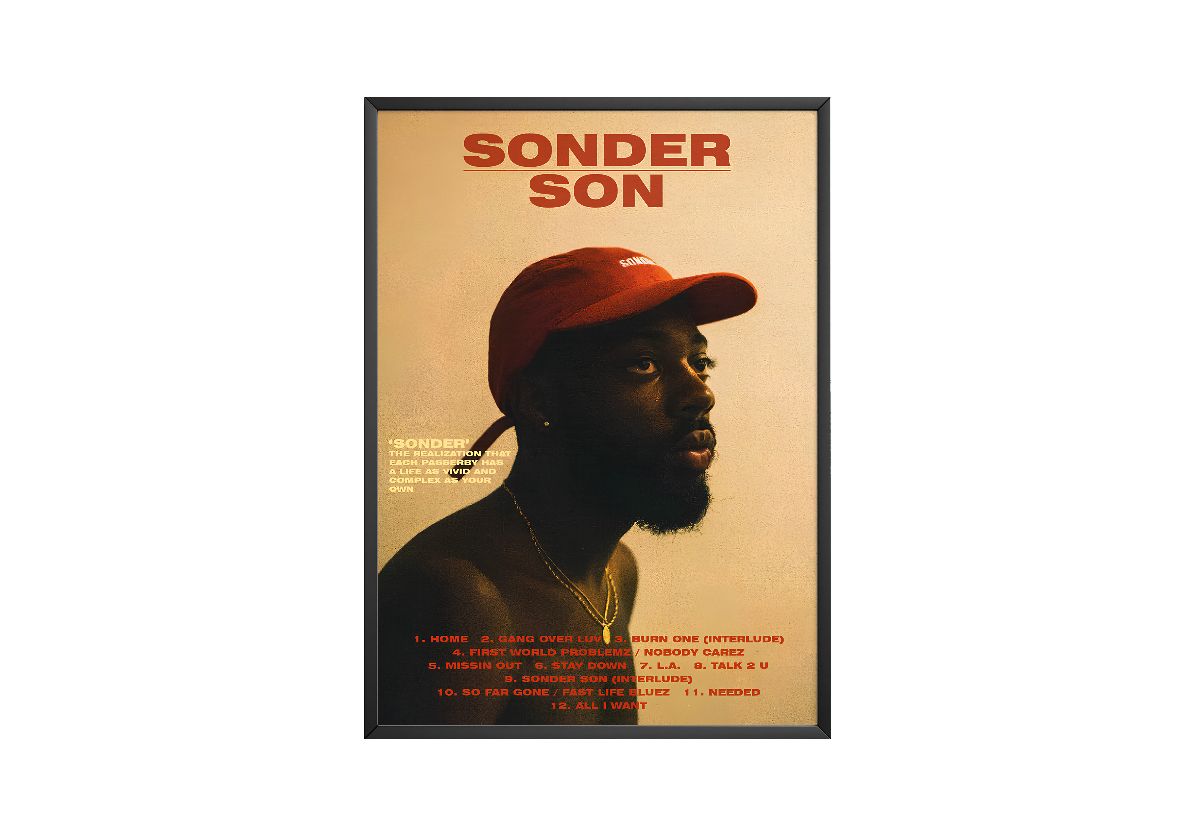 Brent Faiyaz 'Sonder Son' Tracklist Poster | Hype Posters