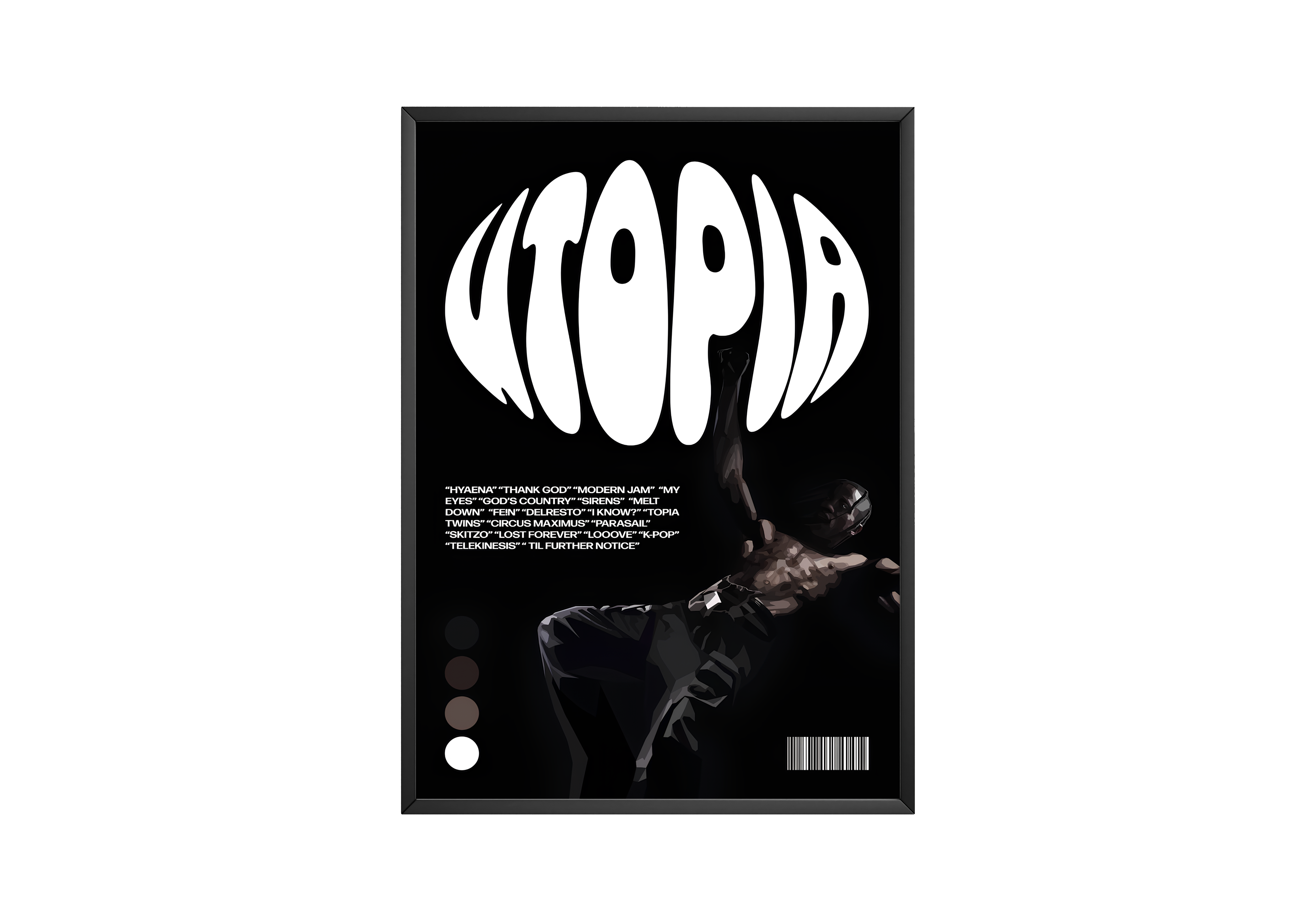 Travis Scott 'Utopia' Barcode Poster | Hype Posters