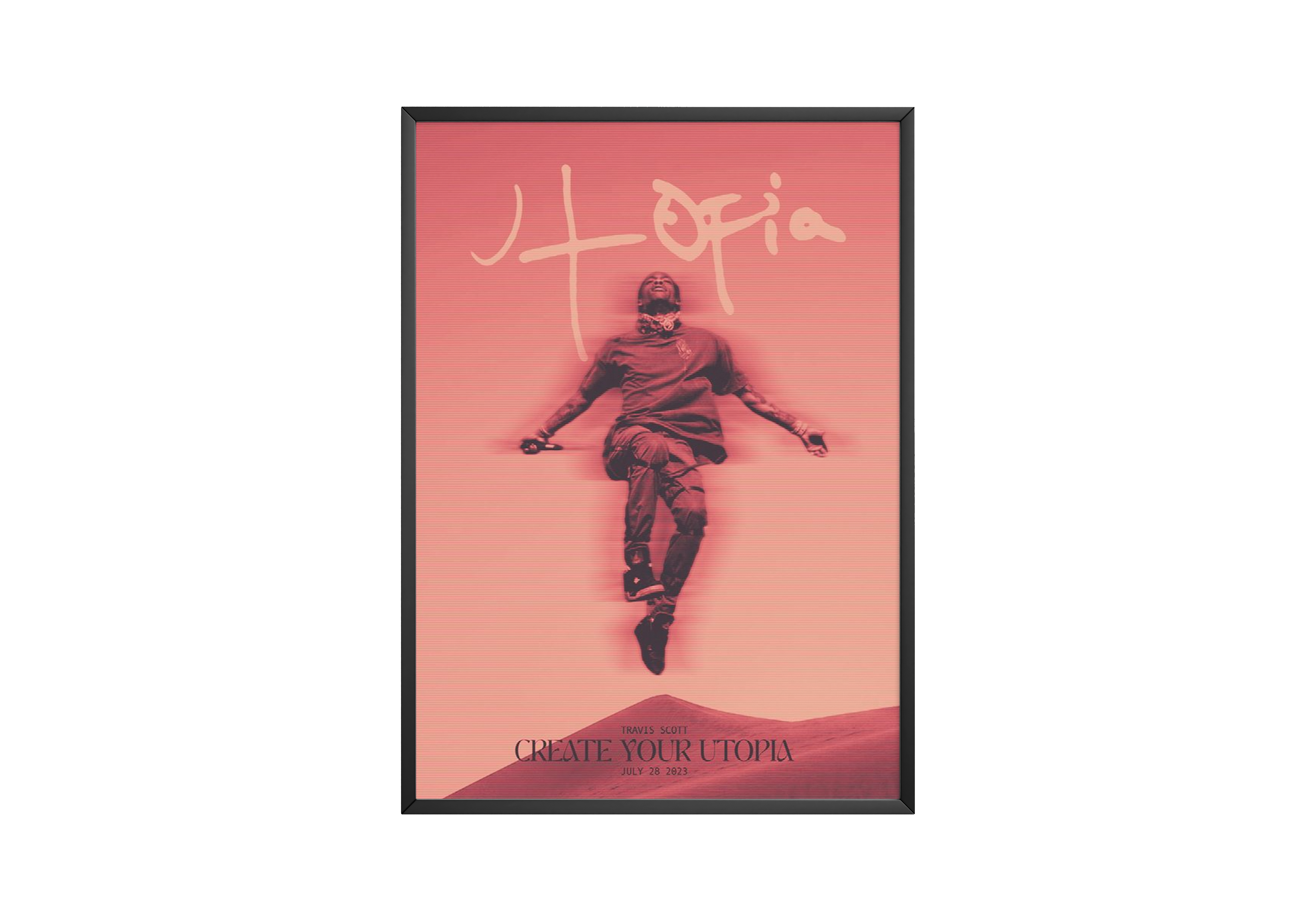 Travis Scott 'Utopia' Retrograde Poster | Hype Posters