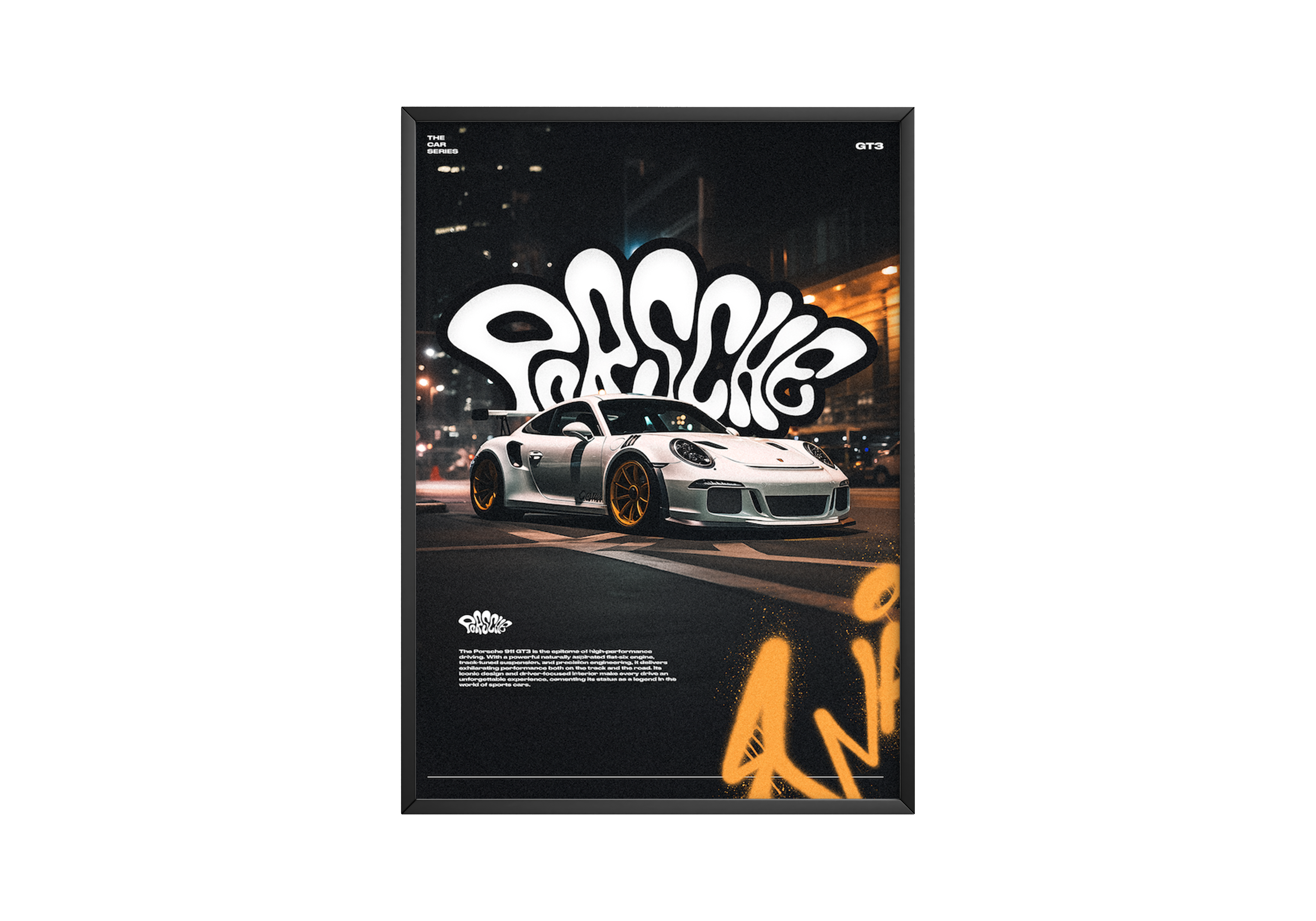 Porsche 911 GT3 City Poster | Hype Posters