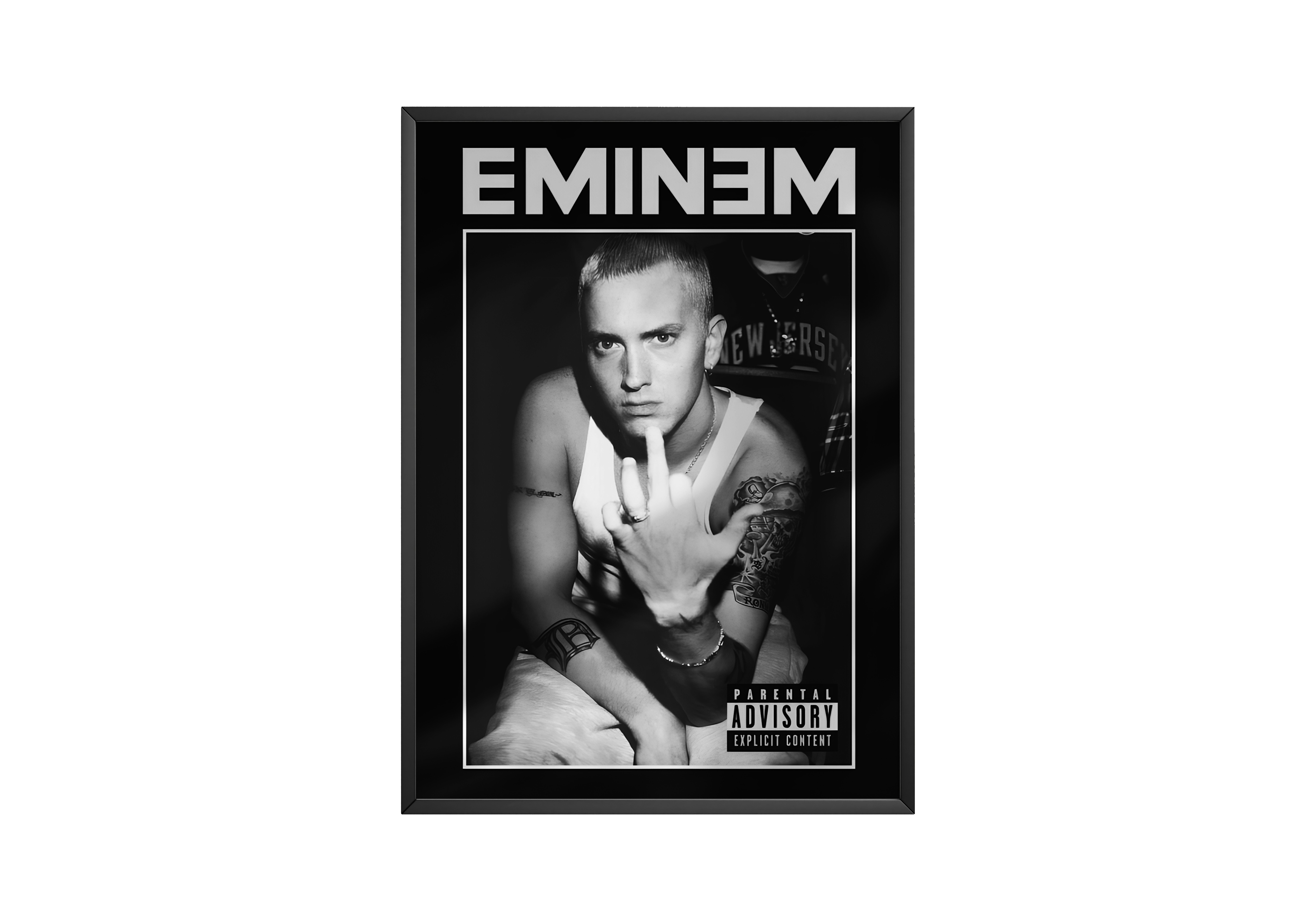 Eminem 'Advisory' B&W Poster | Hype Posters