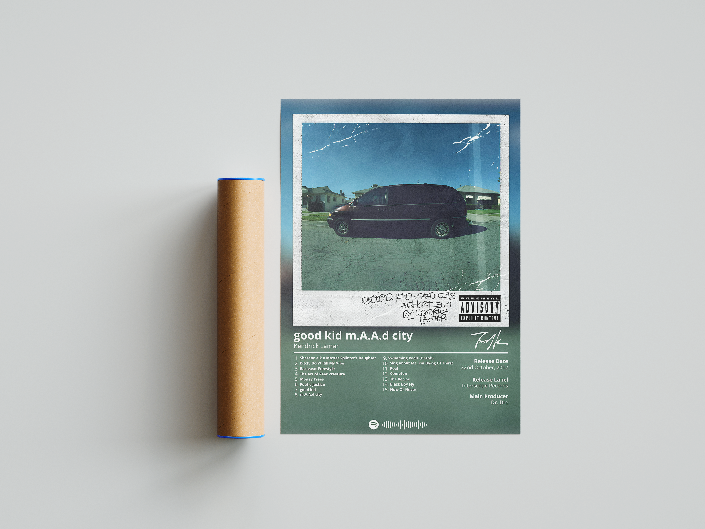 Kendrick Lamar - "Good Kid Maad City" Album Poster | Hype Posters