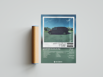 Kendrick Lamar - "Good Kid Maad City" Album Poster | Hype Posters