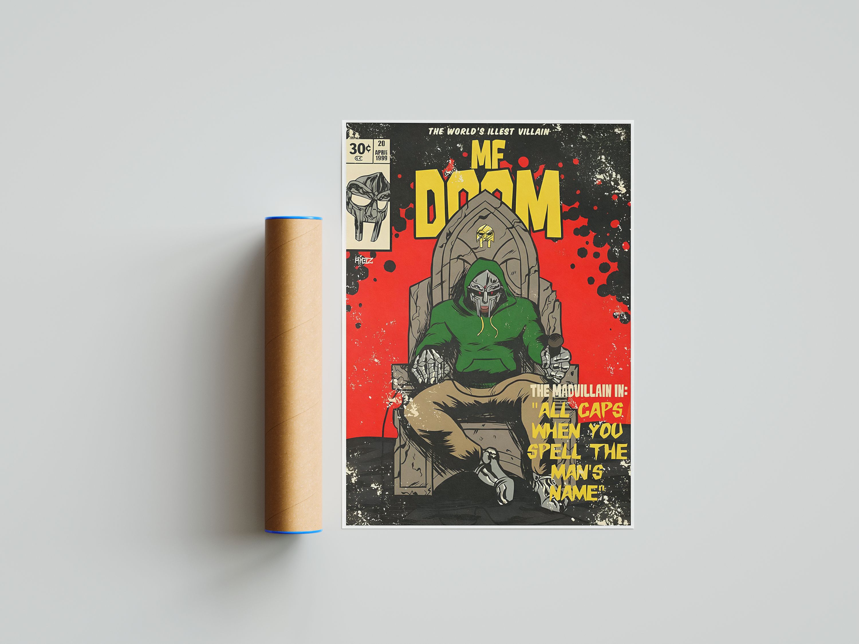 MF Doom 'Comic' Poster | Hype Posters