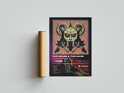 MF DOOM 'THE MOUSE & THE MASK' Album Poster | Hype Posters