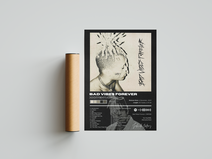 XXXTENTACION 'Bad Vibes Forever' Album Poster | Hype Posters