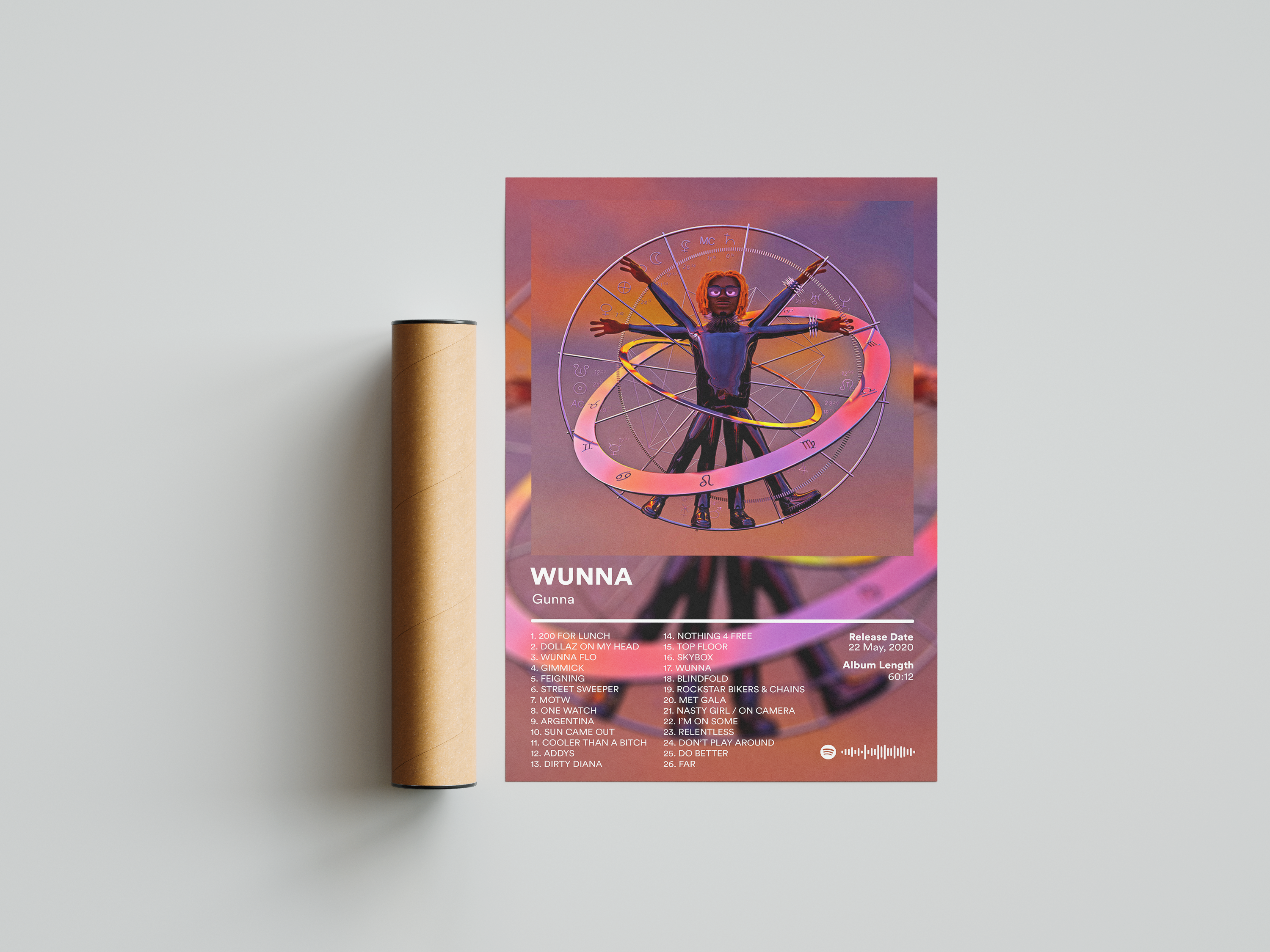 Gunna 'WUNNA' Album Poster | Hype Posters