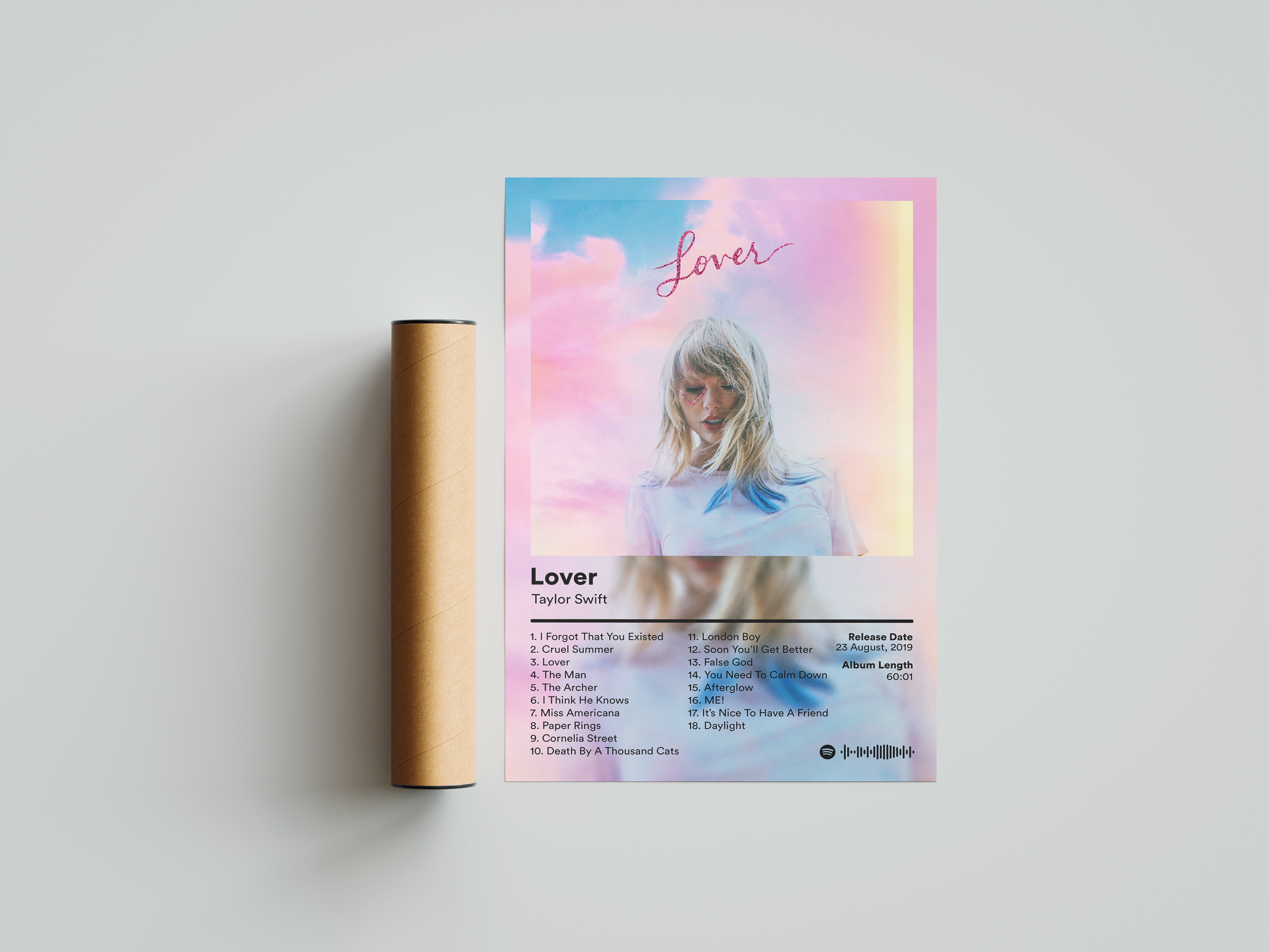 Taylor Swift 'Lover' Album Poster | Hype Posters