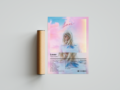 Taylor Swift 'Lover' Album Poster | Hype Posters