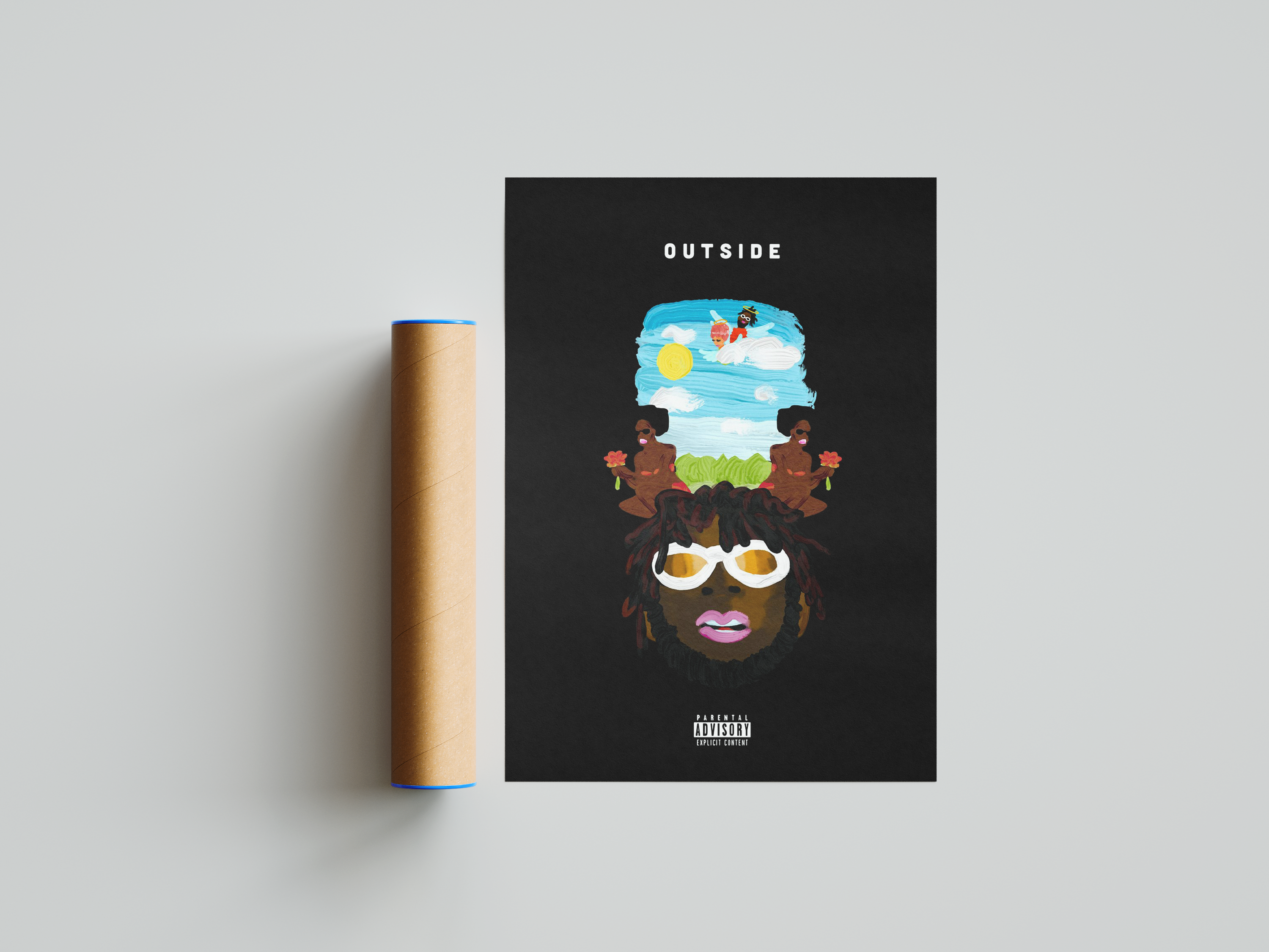 Burna Boy 'Outside' Poster | Hype Posters
