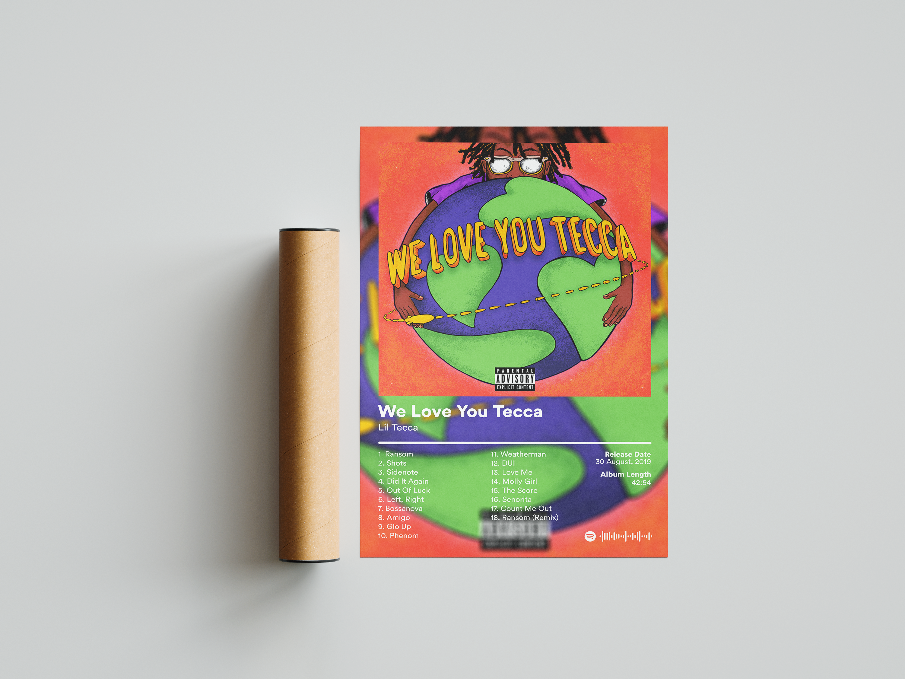 Lil Tecca 'We Love You Tecca' Album Poster | Hype Posters