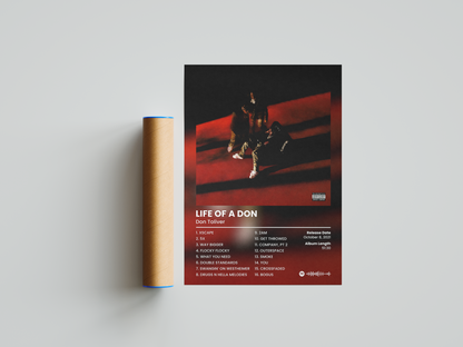 Don Toliver 'Life Of A Don' Album Poster | Hype Posters