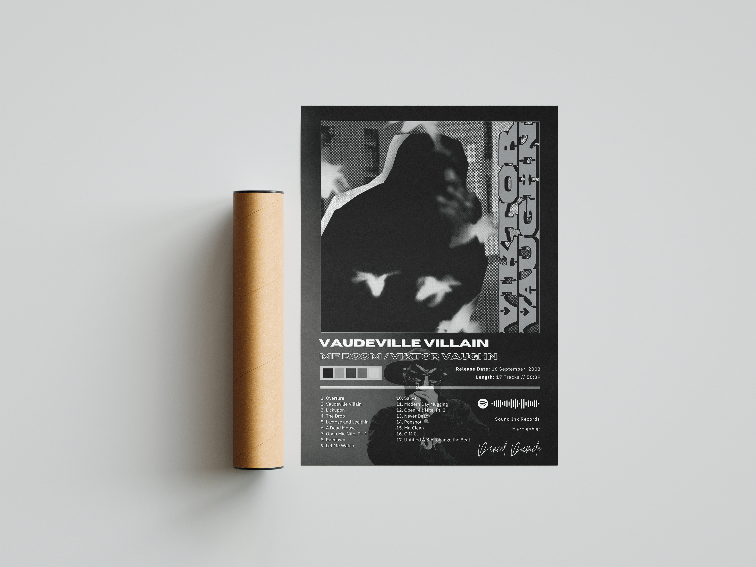 MF DOOM 'Vaudeville Villain' Album Poster | Hype Posters