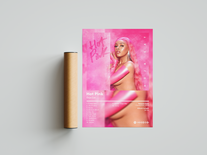 Doja Cat 'Hot Pink' Album Poster | Hype Posters