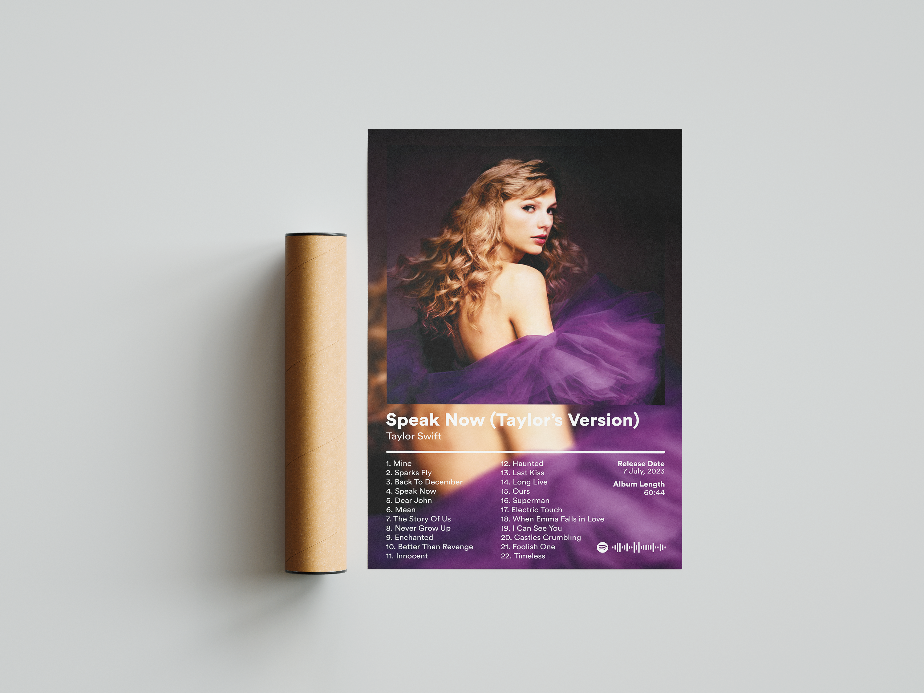 Taylor Swift 'Speak Now' (Taylor's Version) Album Poster | Hype Posters