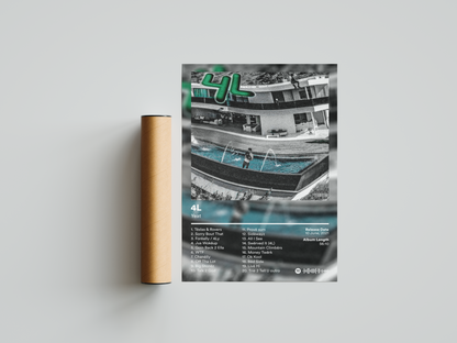 Yeat '4L' Album Poster | Hype Posters
