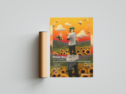 Tyler The Creator 'Flower Boy' Album Poster | Hype Posters