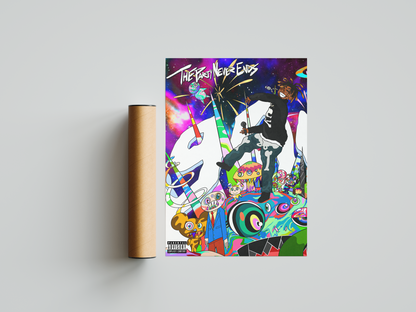 Juice WRLD 'The Party Never Ends' Poster | Hype Posters