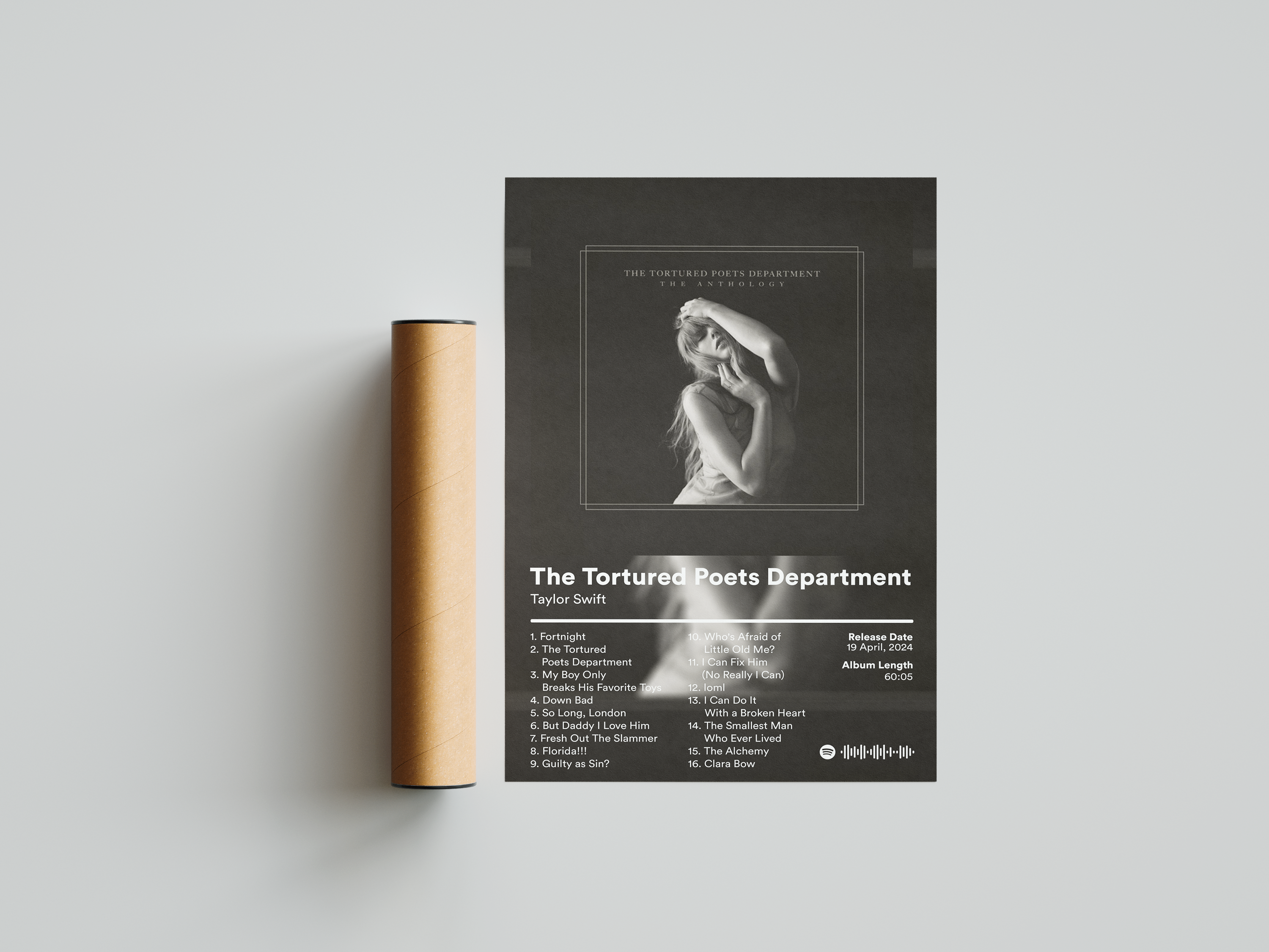 Taylor Swift 'The Tortured Poets Department' Album Poster | Hype Posters