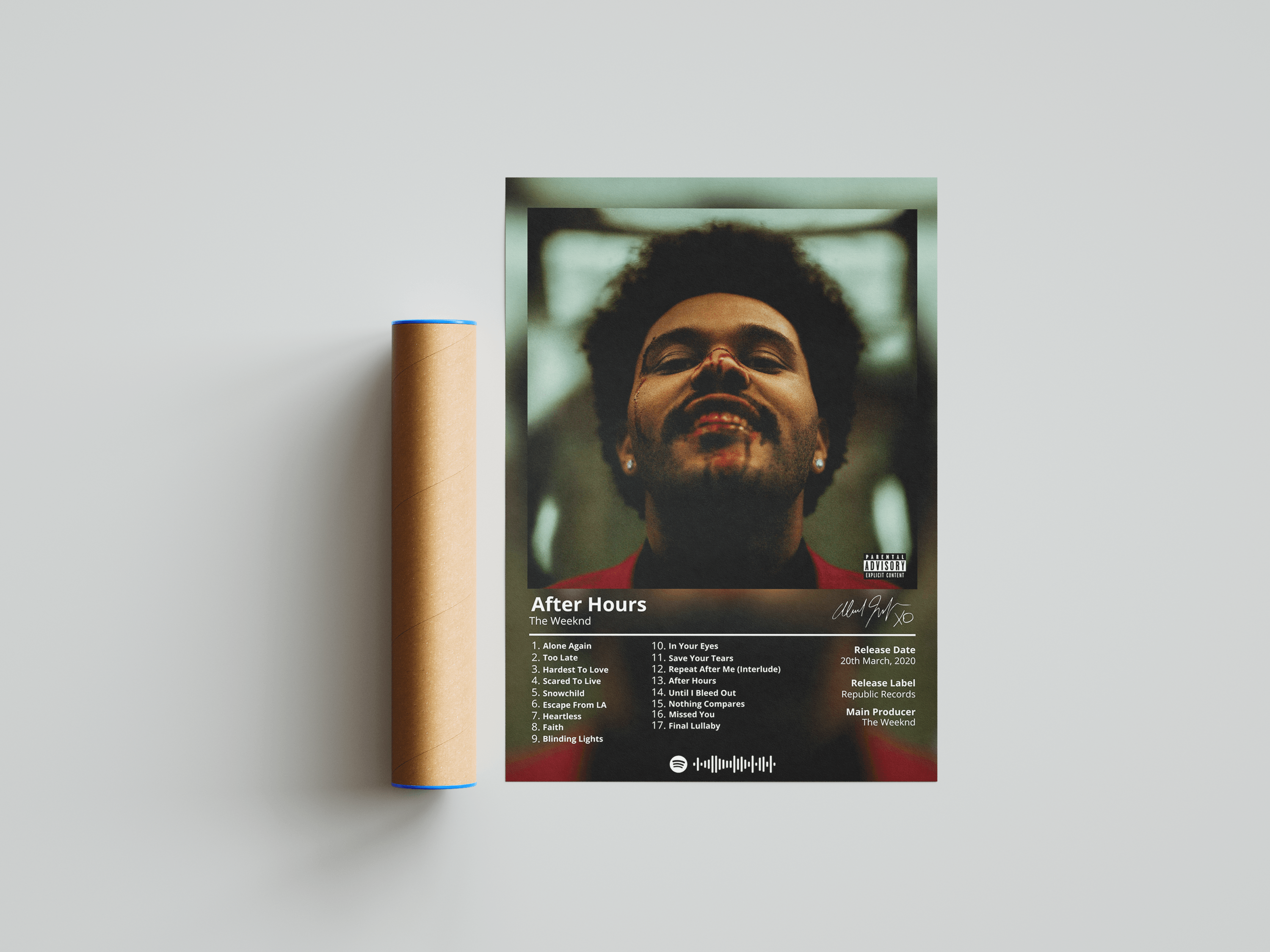 The Weeknd 'After Hours' Album Poster | Hype Posters