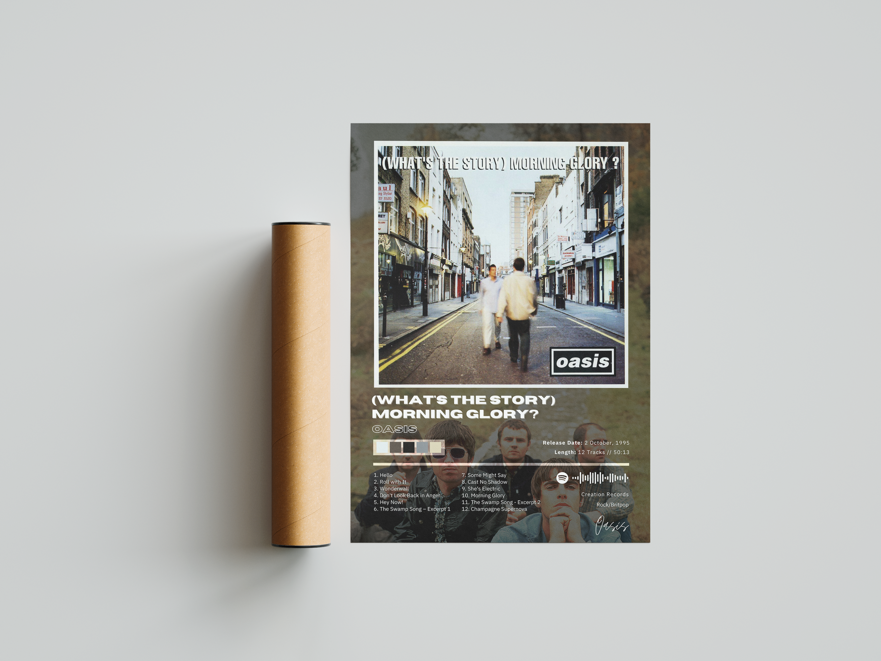 Oasis '(What's The Story) Morning Glory?' Album Poster | Hype Posters