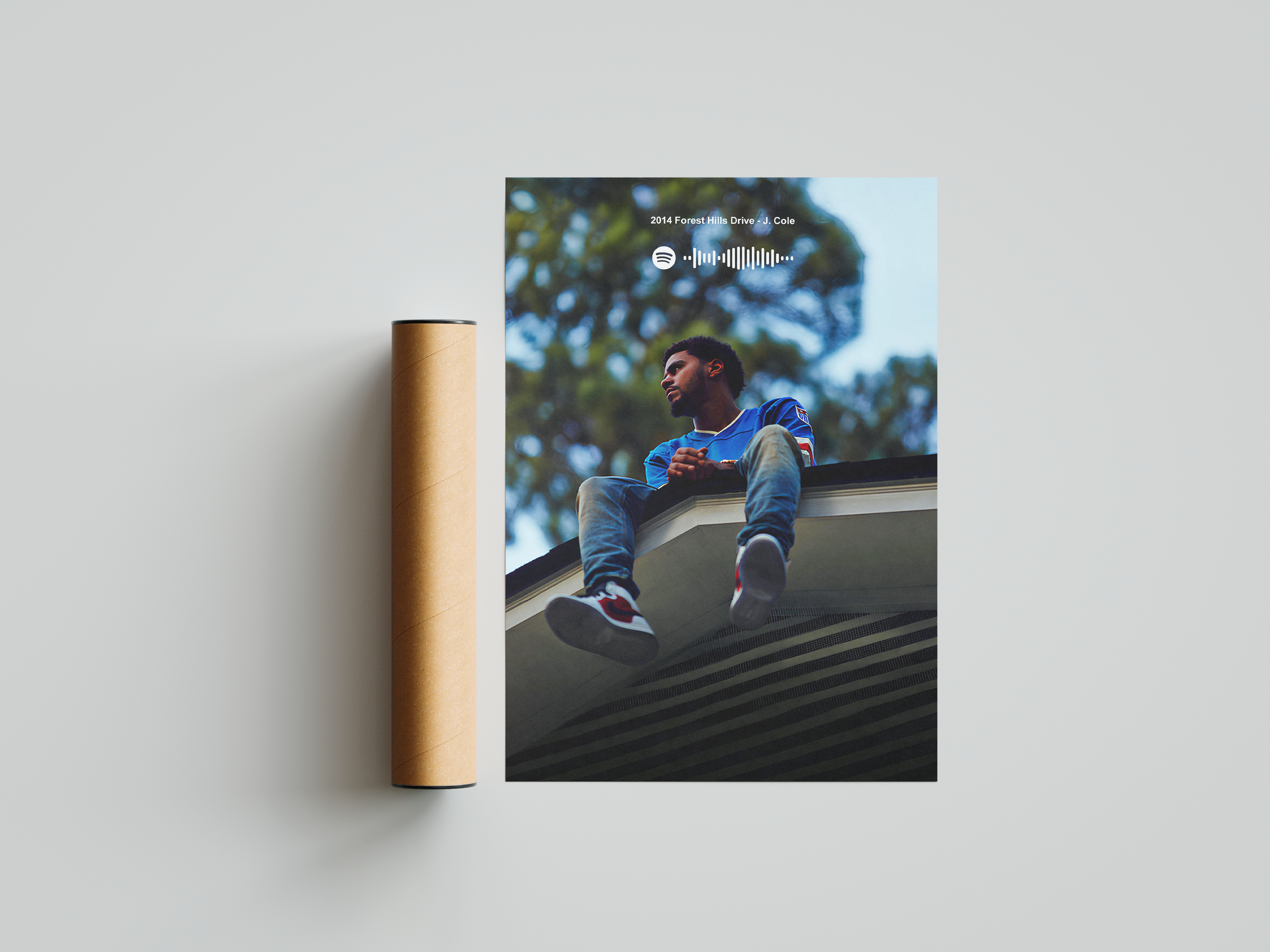 J Cole '2014 Forest Hills Drive' Spotify Poster | Hype Posters