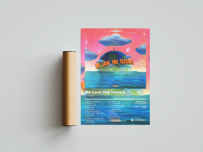 Lil Tecca 'We Love You Tecca 2' Album Poster | Hype Posters