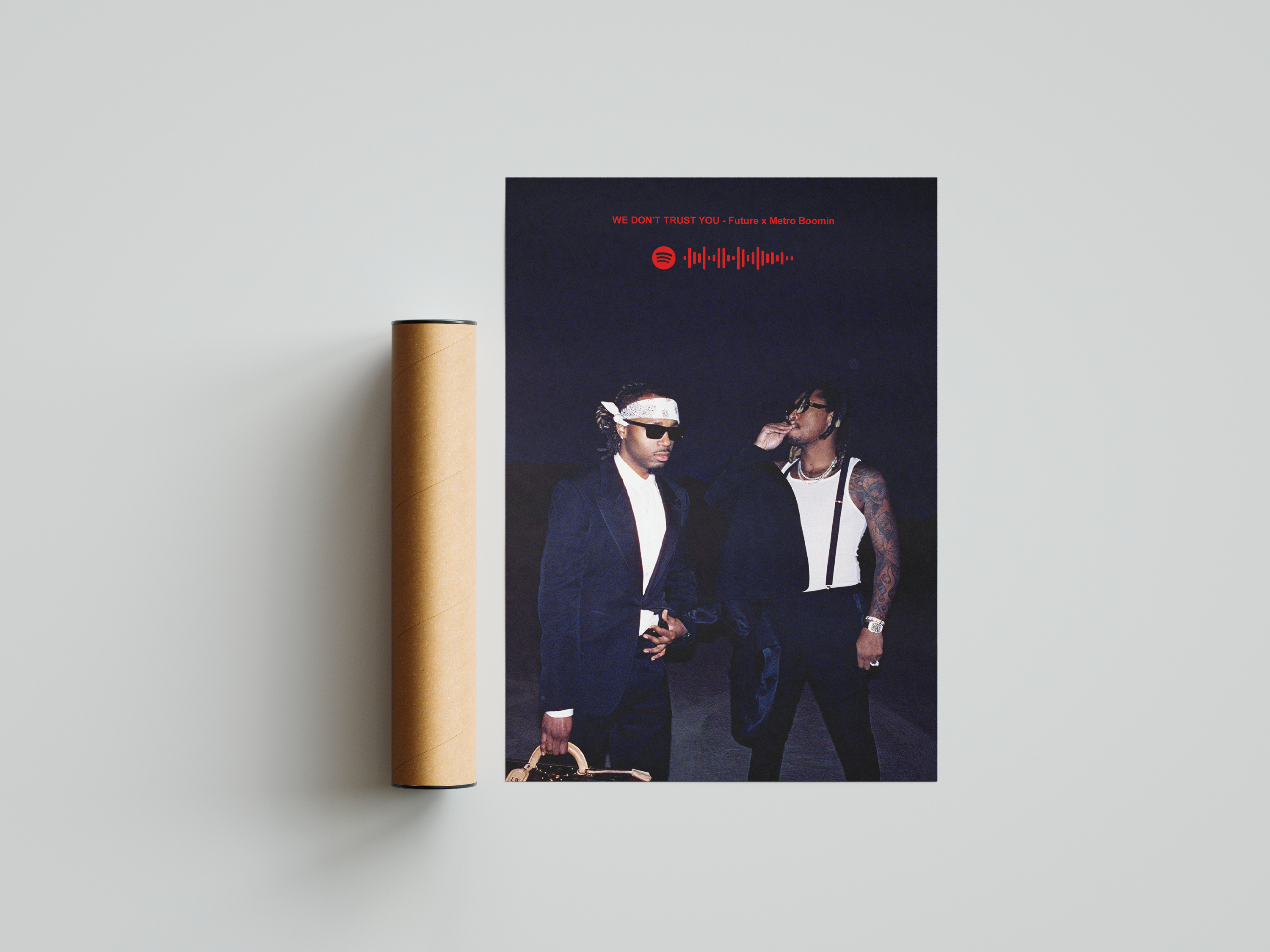 Future x Metro Boomin 'WE DON'T TRUST YOU' Spotify Poster | Hype Posters