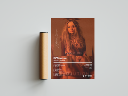 Sabrina Carpenter 'EVOLution' Album Poster | Hype Posters