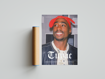 2PAC 'Classic Red' Poster | Hype Posters