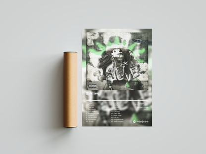 Yeat '2 Alivë' Album Poster | Hype Posters